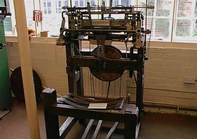 old machine for the production of stockings